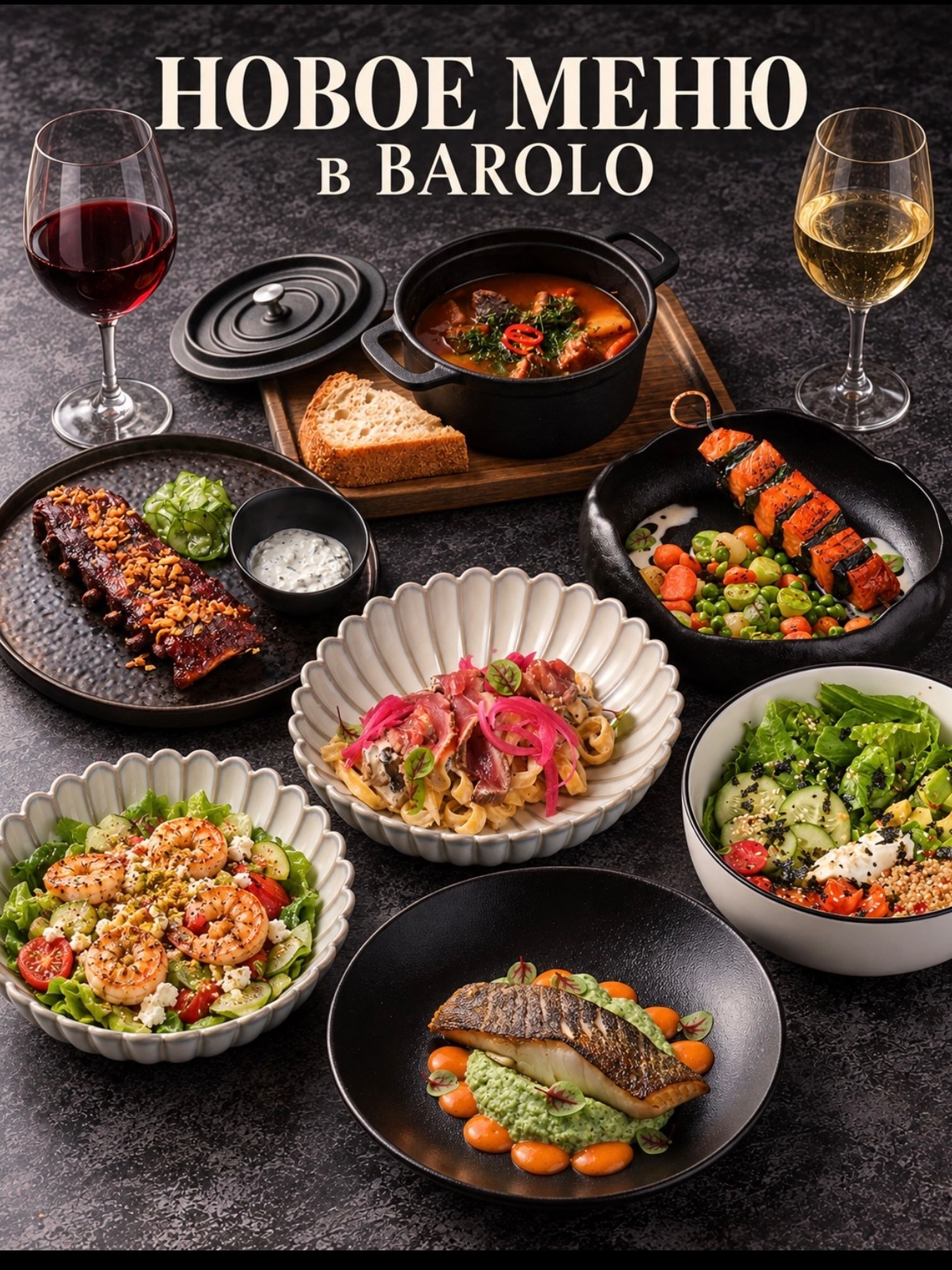 Новое меню Barolo от шефа Юрия Мартюшева 🍽️
